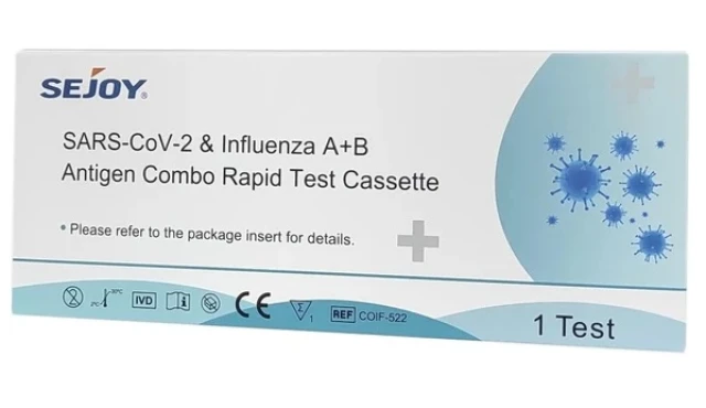 Φωτογραφία προϊόντος: SEJOY SARS-CoV-2 &amp; Γρίπη A+B Antigen Combo Rapid Test