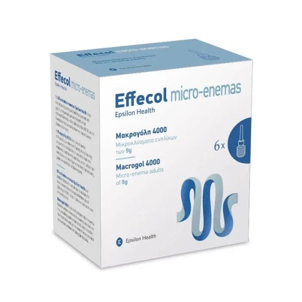 Φωτογραφία προϊόντος: EPSILON HEALTH Effecol Micro-Enemas Macrogol 4000 6 x 9gr