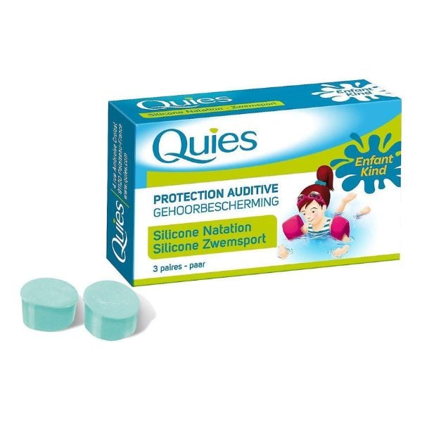 Φωτογραφία προϊόντος: QUIES Earplugs Silicone Swimming Infants &amp; Kids Παιδικές Ωτοασπίδες 3 ζεύγη
