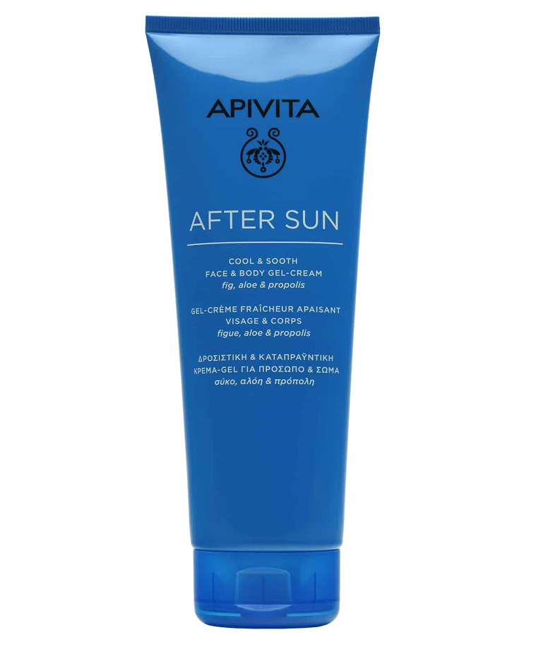 Φωτογραφία προϊόντος: APIVITA After Sun Cool &amp; Sooth Face &amp; Body Gel-Cream, Δροσιστική Κρέμα Gel για Πρόσωπο &amp; Σώμα με Σύκο, Αλόη &amp; Πρόπολη, 200ml