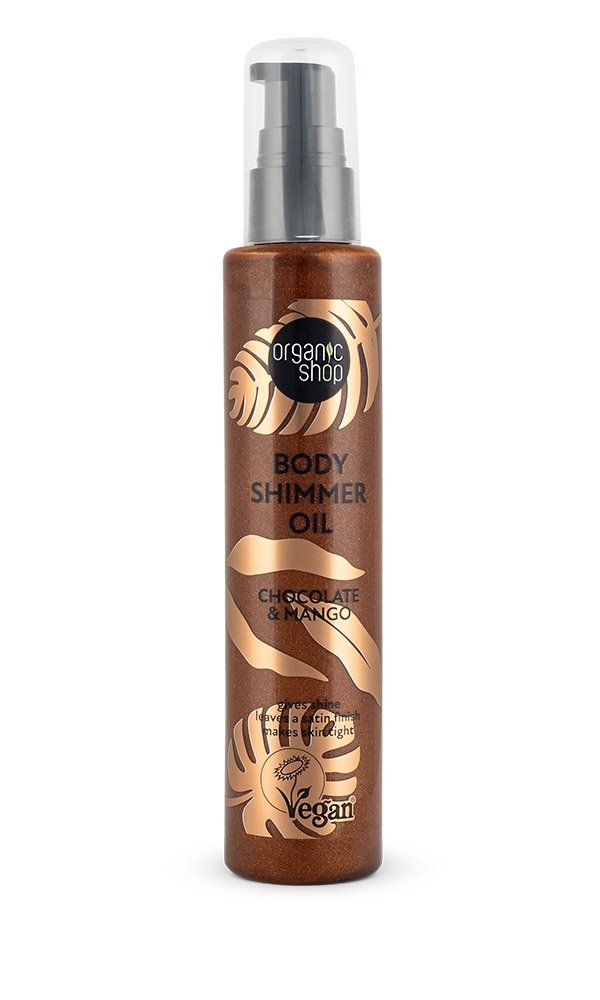 Φωτογραφία προϊόντος: NATURA SIBERICA Organic Shop Body Shimmer Oil, Λάδι Σώματος για Λάμψη, Σοκολάτα &amp; Μάνγκο, 100 ml