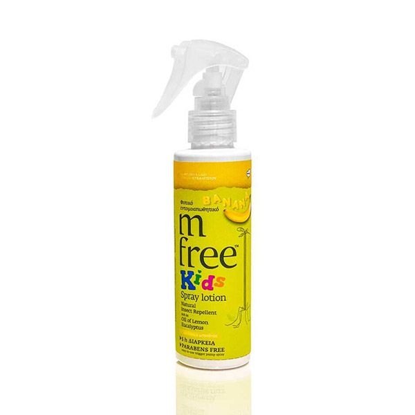 Φωτογραφία προϊόντος: M-Free kids Spray Lotion Φυτικό Εντομοαπωθητικό Banana 125ml