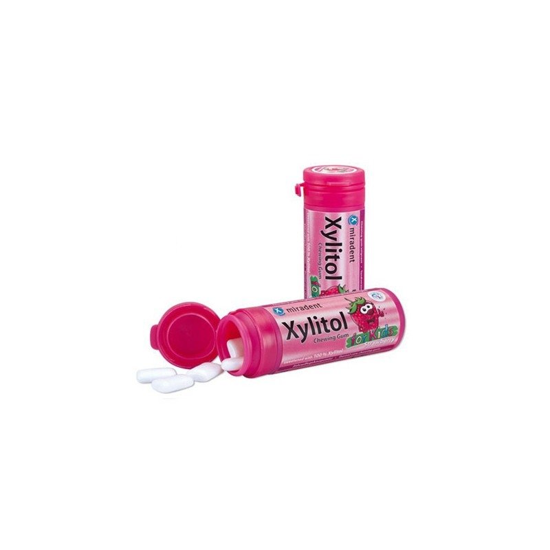 Φωτογραφία προϊόντος: MIRADENT Xylitol Τσίχλες Με Γεύση Φράουλα 30τμχ
