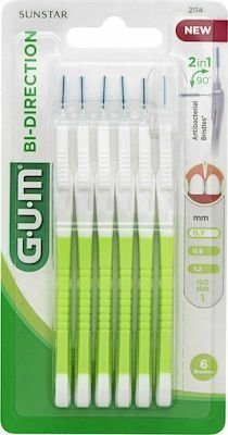 Φωτογραφία προϊόντος: GUM Bi-Directional Ultra Fine 0,7 (2114) Μεσοδόντια βουρτσάκια για Αποτελεσματική Αφαίρεση της Πλάκας, 6τεμ