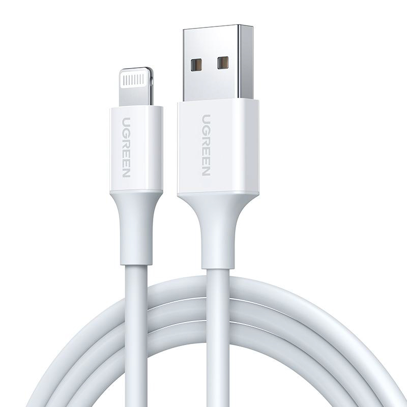 Φωτογραφία προϊόντος: Ugreen US155 i6 White 1m 20728 2.4A (Καλώδιο Lightning)