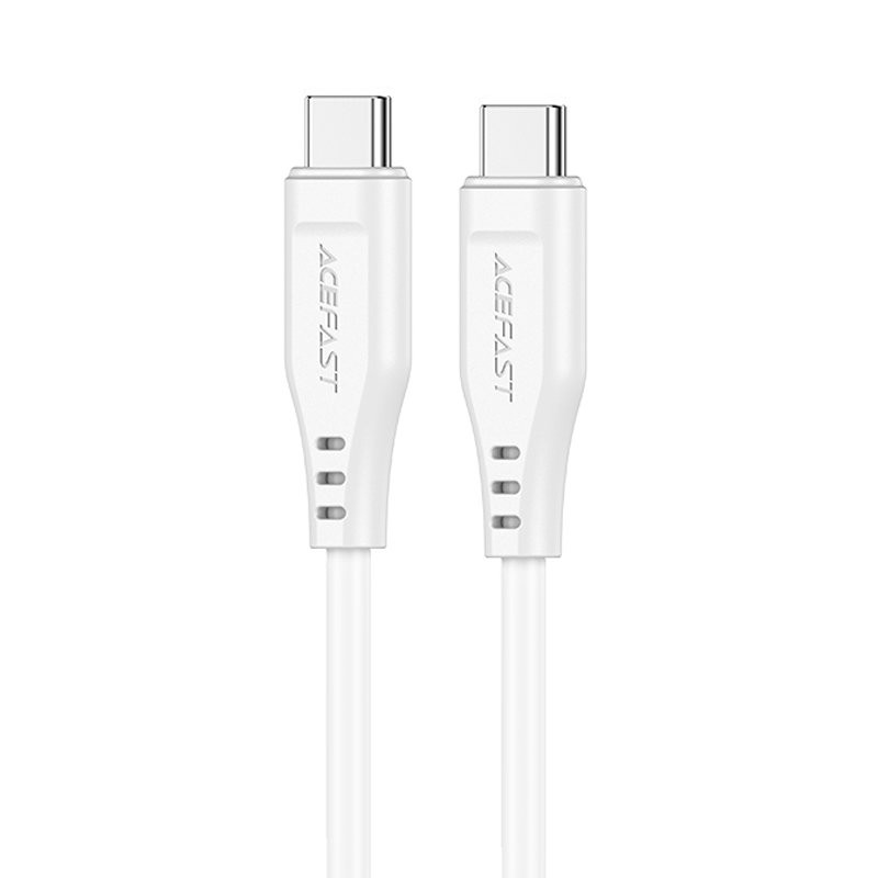 Φωτογραφία προϊόντος: Καλώδιο Acefast C3-03 USB-C σε USB-C 3A 60W Braided Λευκό 1.2m
