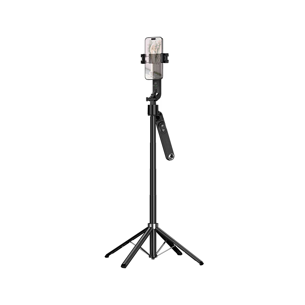 Φωτογραφία προϊόντος: Selfie Stick Hoco K32 Soporte και Τρίποδο για Συσκευές 4.5"- 7" Επεκτεινόμενo εως 1.81m με Τηλεχειρι