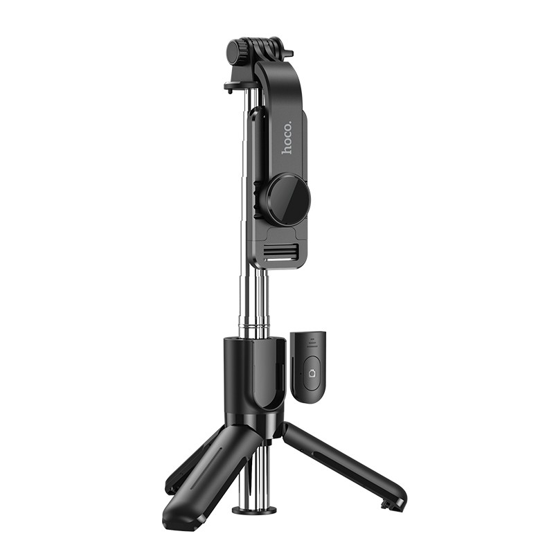 Φωτογραφία προϊόντος: Hoco Selfie Stick K17 Figure Mini Live Broadcast για Συσκευές 4.5"- 7" 120mAh Ύψος 750mm Μαύρο