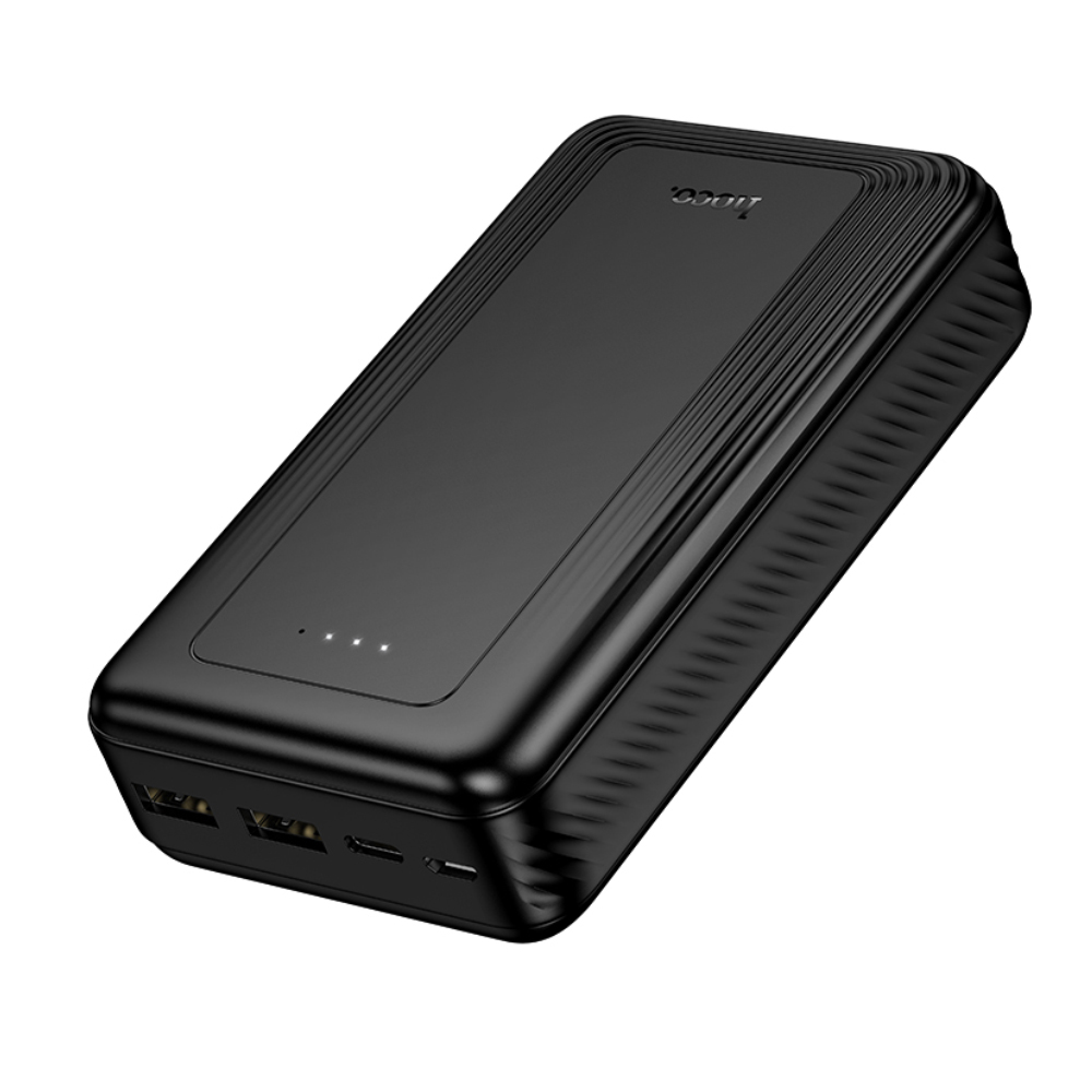 Φωτογραφία προϊόντος: Power Bank Hoco J165A 20000mAh 2xUSB-A 1xUSB-C 1xMicro USB 5V/2A και LED Ένδειξη Μπαταρίας Μαύρο
