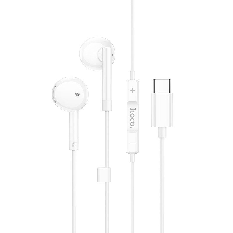 Φωτογραφία προϊόντος: Hands Free Hoco M95 Earphones Stereo USB-C Συμβατά με Όλες τις Συσκευές USB-C Άσπρο 1.2m