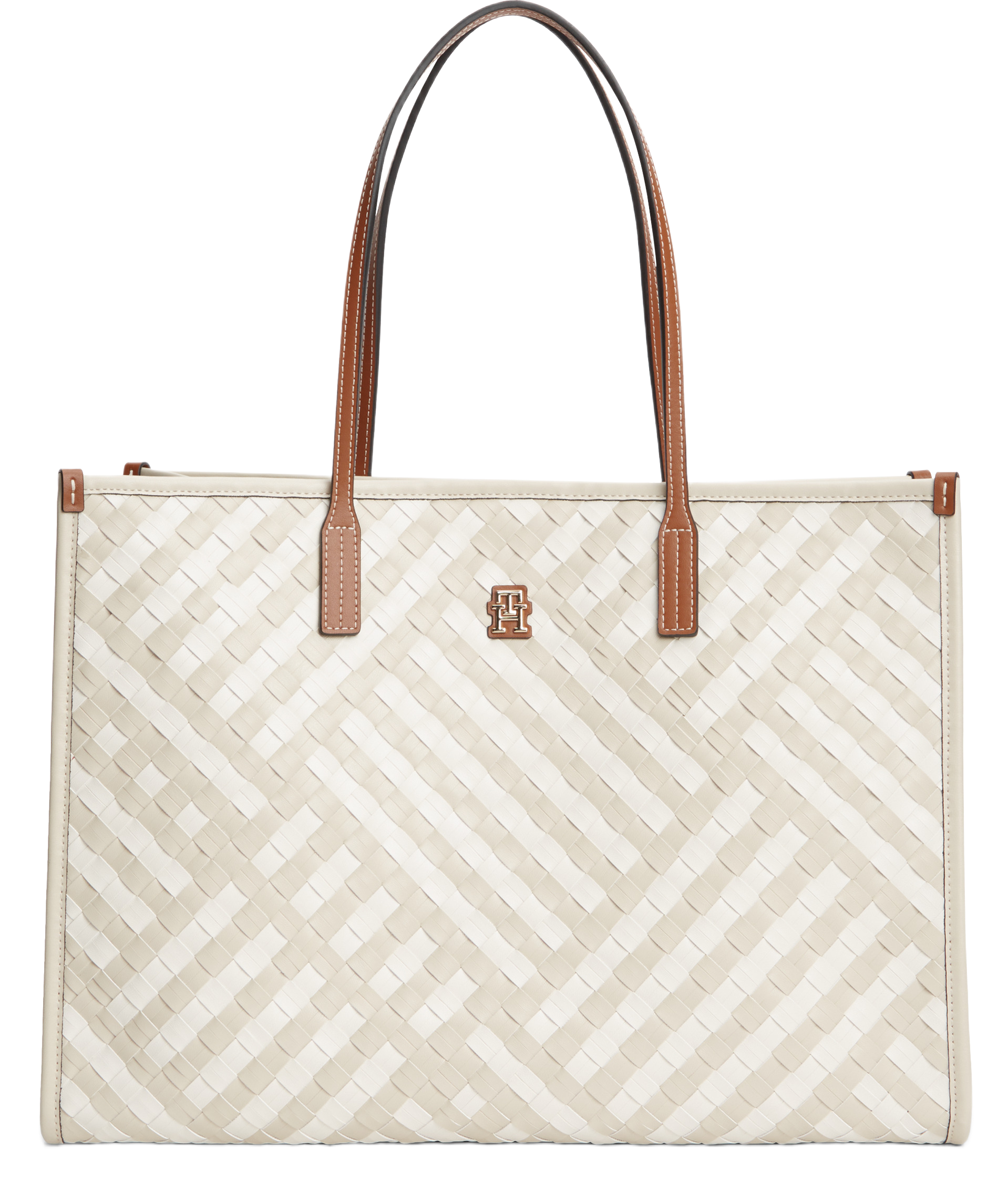Φωτογραφία προϊόντος: Tommy Hilfiger City TH Monogram Woven Tote Bag γυναικεία τσάντα AW0AW18394-1