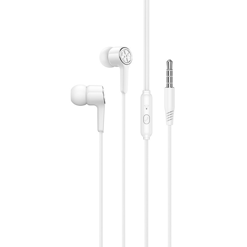 Φωτογραφία προϊόντος: Hands Free Hoco M104 Gamble Universal Earphones Hi-Fi Stereo 3.5mm Λευκό 1.2m