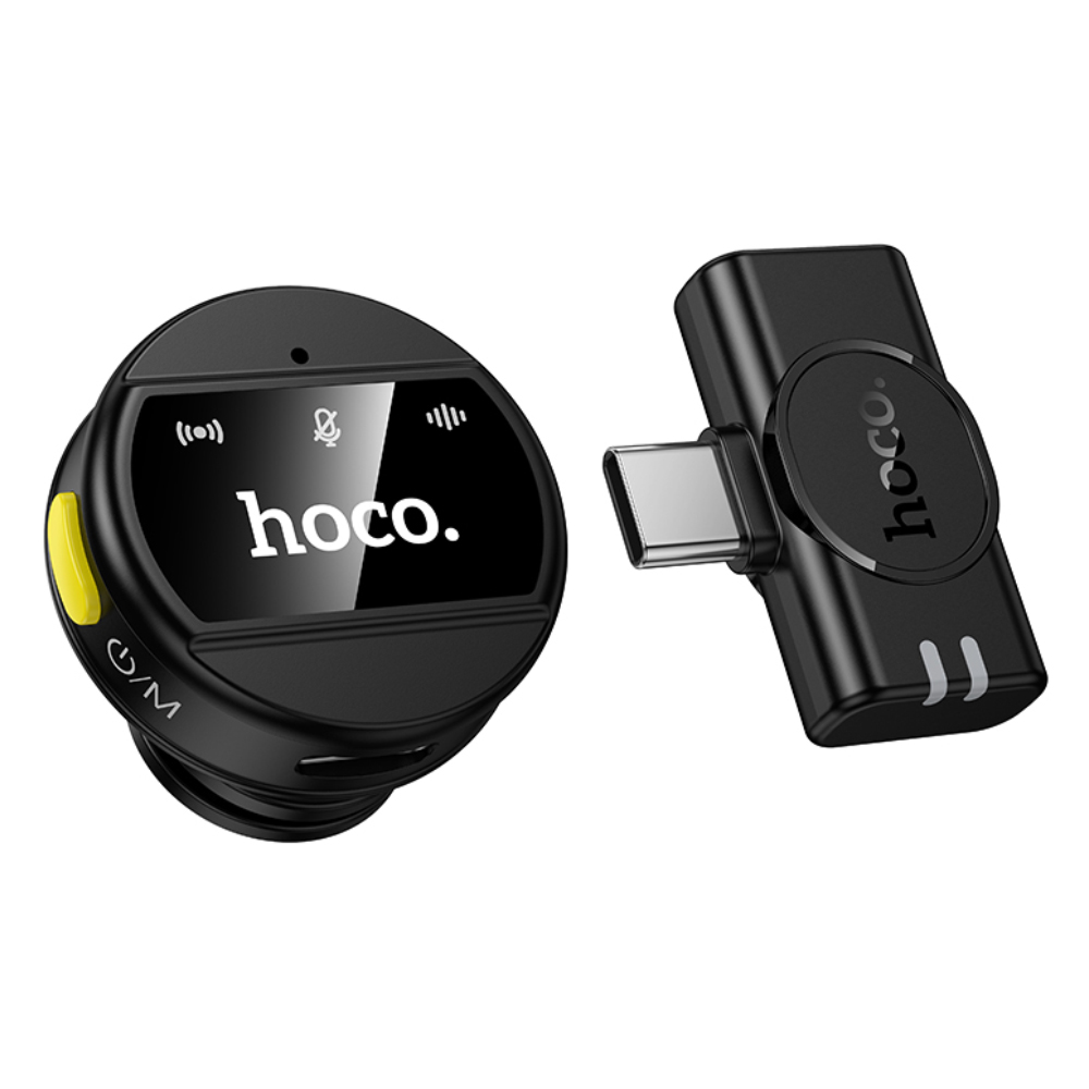 Φωτογραφία προϊόντος: Μικρόφωνο Πέτου Hoco L21 Charm Μαγνητικό 800mAh 80min Χρήσης Type-C Μαύρο