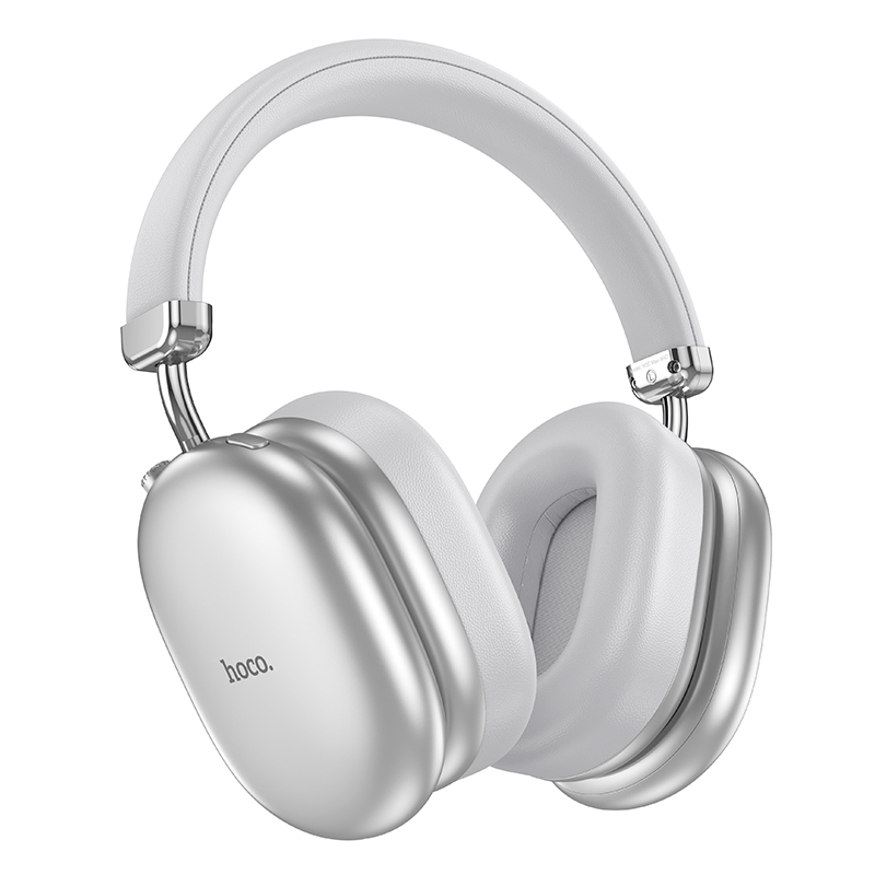 Φωτογραφία προϊόντος: Wireless Ακουστικά Stereo Hoco W35 Max V5.4 800mAh με υποδοχή Micro SD και AUX ANC Ασημί