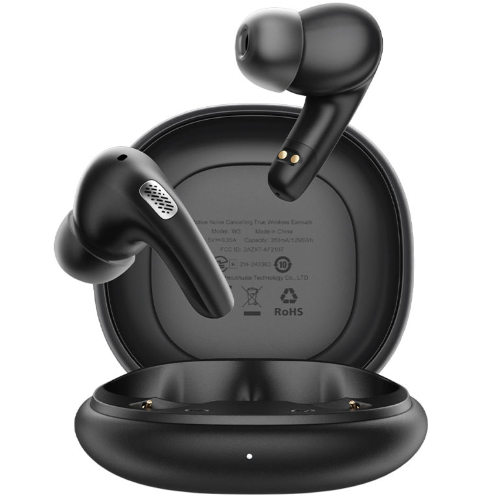 Φωτογραφία προϊόντος: Wireless Hands Free Acefast W3 v5.4 350mAh ANC TWS 4-mic ENC με Mini Θήκη Φόρτισης Μαύρα
