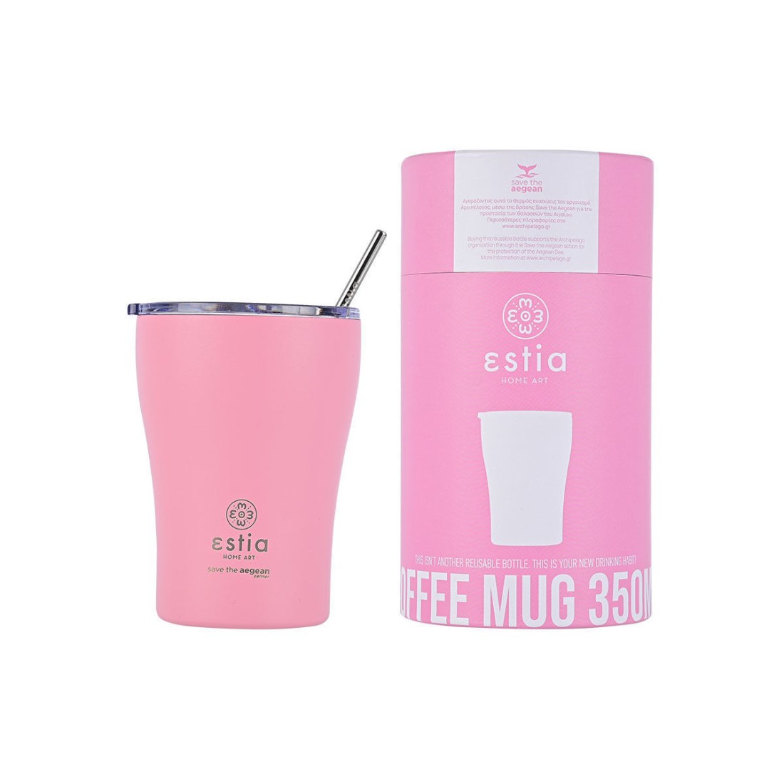 Φωτογραφία προϊόντος: ESTIA HOME COFFEE MUG StA 350ml BLOSSOM ROSE