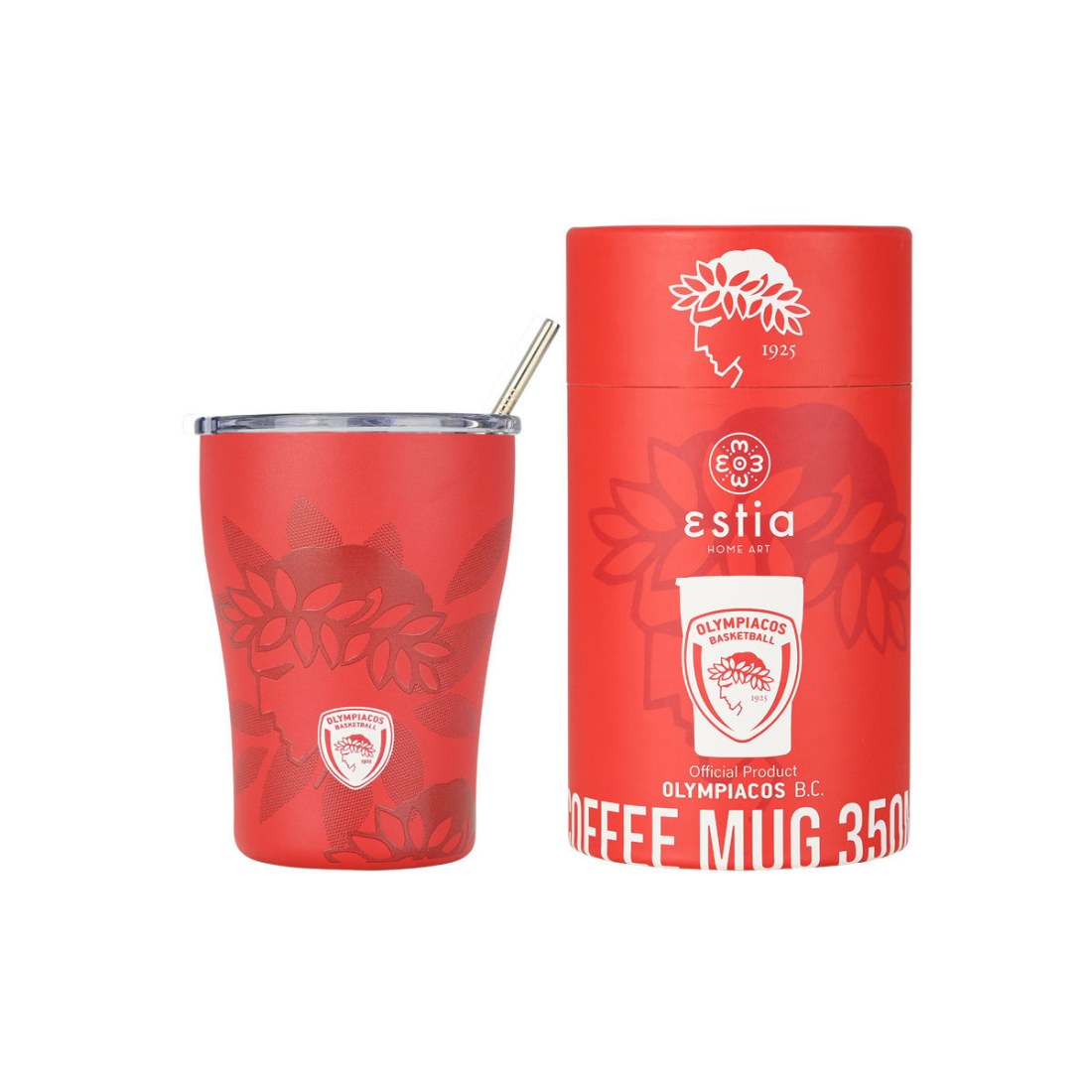 Φωτογραφία προϊόντος: ESTIA HOME ESTIA ΘΕΡΜΟΣ COFFEE MUG OLYMPIACOS BC EDITION 350ml