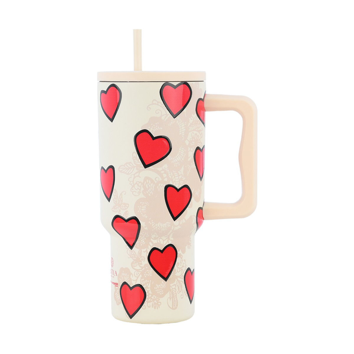 Φωτογραφία προϊόντος: ESTIA HOME ESTIA ΘΕΡΜΟΣ STRAW TUMBLER XL SAVE THE AEGEAN 900ml TENDER LACE
