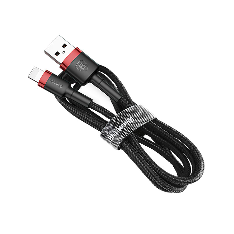 Φωτογραφία προϊόντος: Baseus Cafule Καλώδιο USB σε Lightning - Μαύρο/Κόκκινο, 1m