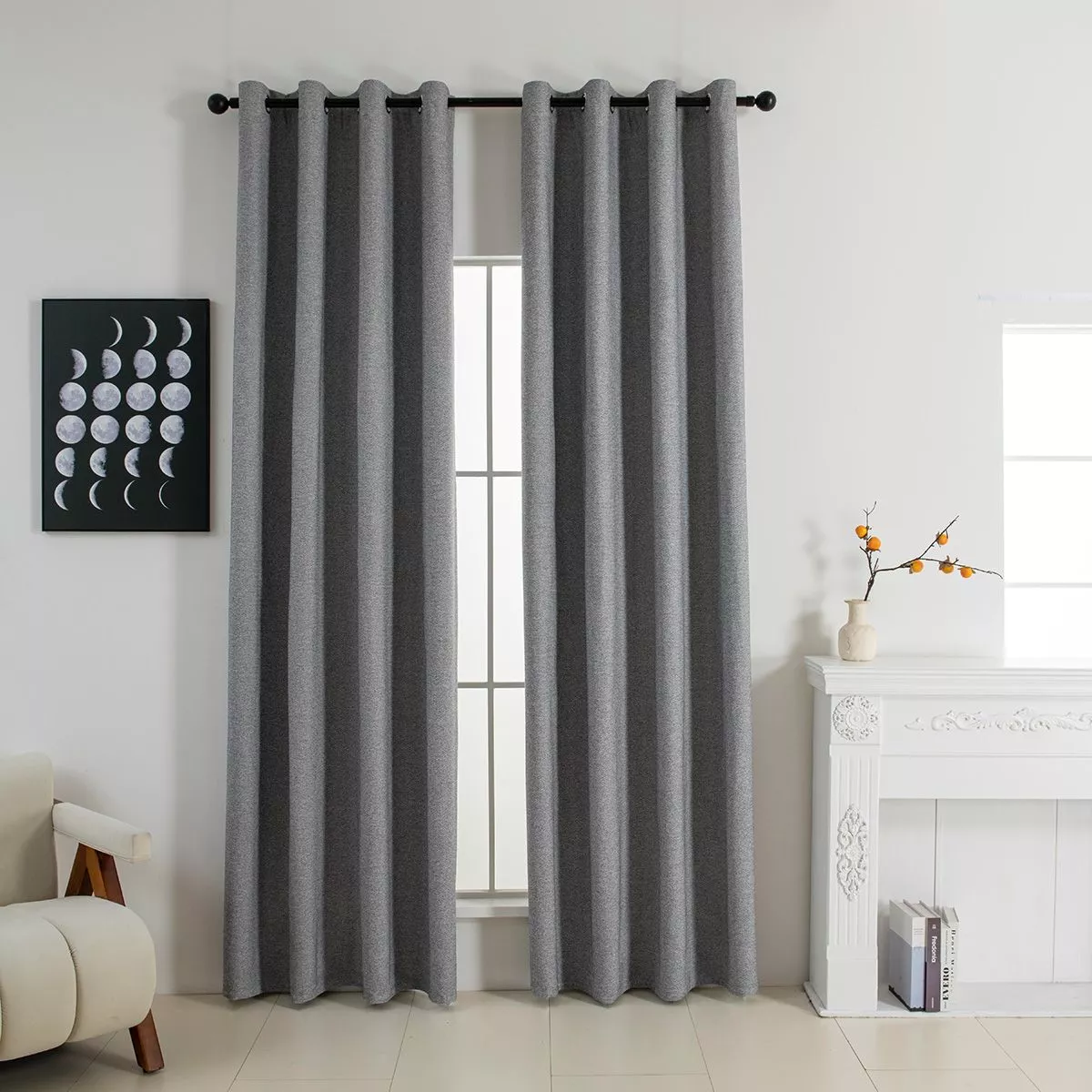 Φωτογραφία προϊόντος: Beauty Home Κουρτίνα Full Blackout σκίασης με 8 κρίκους Elite Art 8392 Grey-Νο7 140x270 Σκούρο Γκρι