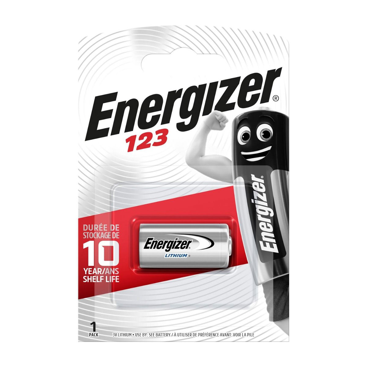 Φωτογραφία προϊόντος: Energizer Μπαταρία CR123 3V – Μπαταρία Λιθίου Υψηλής Ισχύος (1 Τεμάχιο)