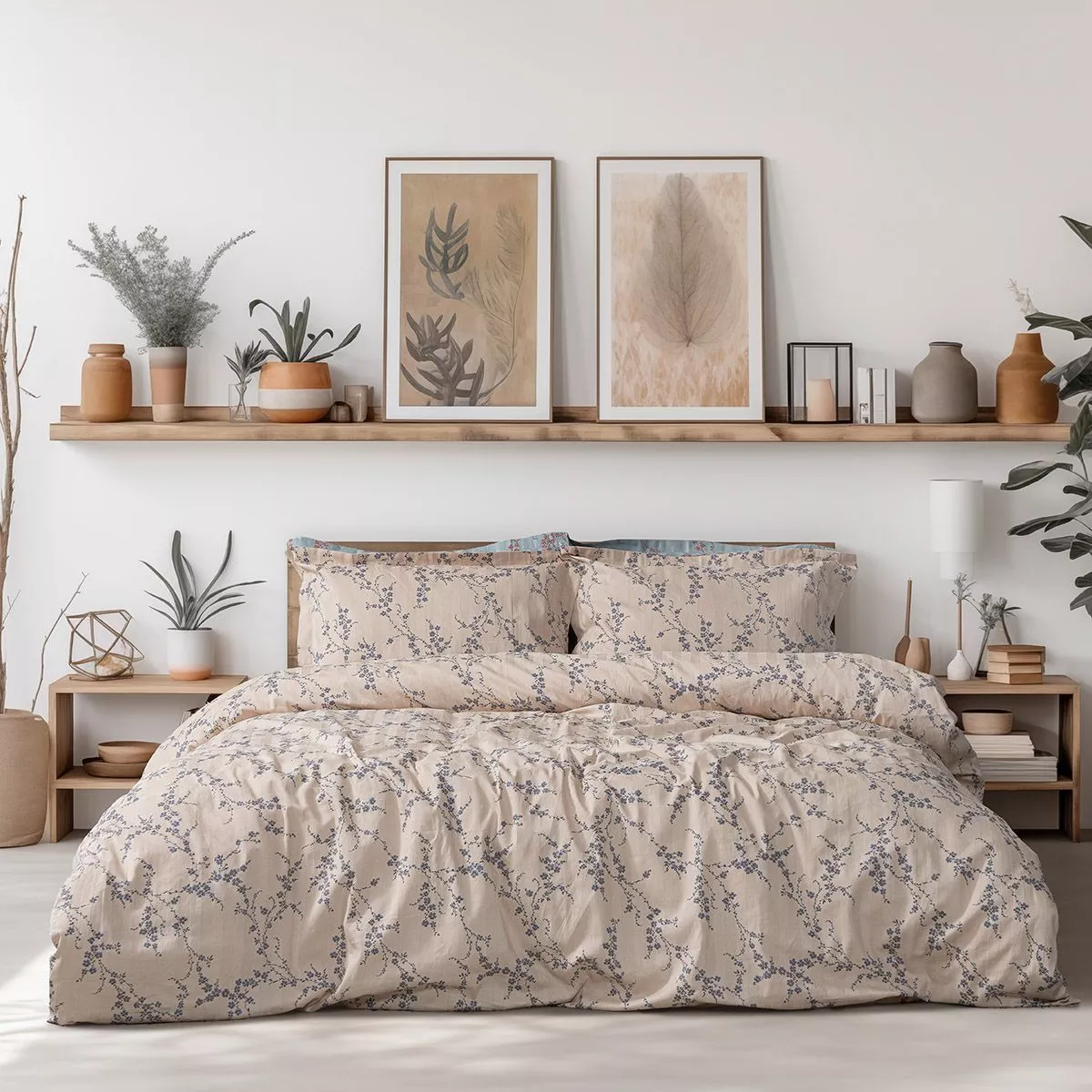Φωτογραφία προϊόντος: Beauty Home Σετ σεντόνια υπέρδιπλα με λάστιχο Art 12210 Anastasia 100% Βαμβακοσατέν 300tc 170x200+30 Μπεζ
