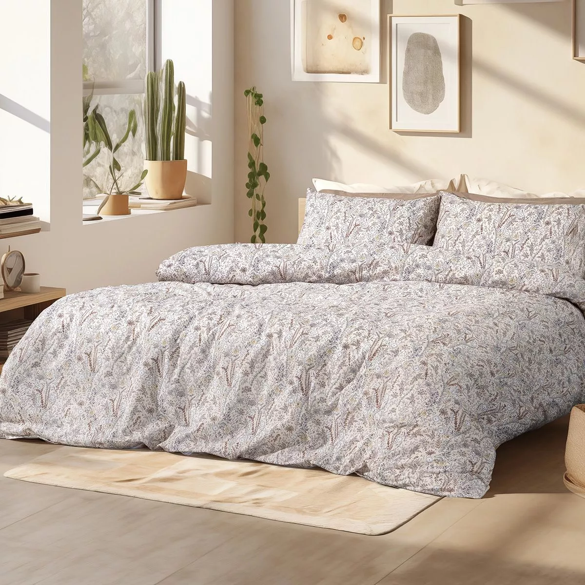 Φωτογραφία προϊόντος: Beauty Home Σετ παπλωματοθήκη υπέρδιπλη Sienna Art 12254 220x250 Μπεζ