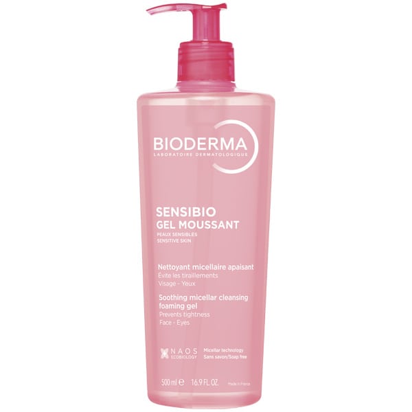 Φωτογραφία προϊόντος: Bioderma Sensibio Gel Moussant Καταπραϋντικό Ήπιο Τζελ Καθαρισμού για Ευαίσθητες Επιδερμίδες, 500ml