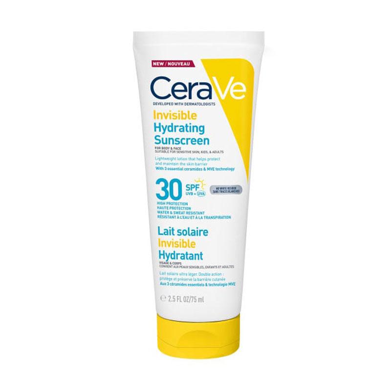Φωτογραφία προϊόντος: Cerave Invisible Hydrating Sunscreen Αντηλιακό SPF30​ για Πρόσωπο και Σώμα 75ml
