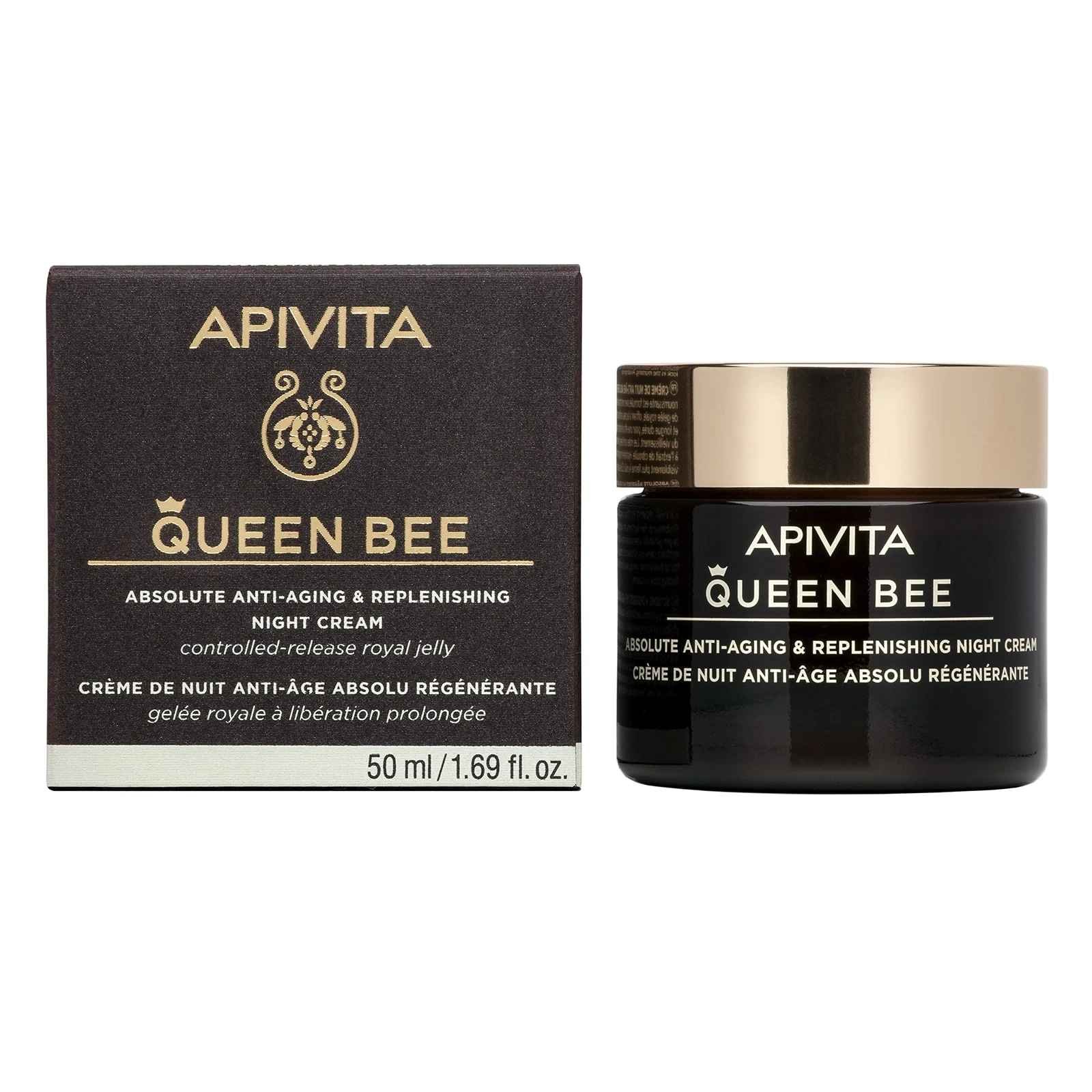 Φωτογραφία προϊόντος: Apivita Queen Bee Κρέμα Νύχτας Απόλυτης Αντιγήρανσης & Εντατικής Θρέψης 50ml