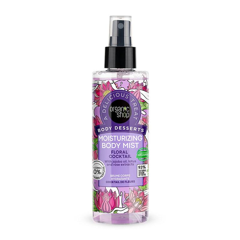 Φωτογραφία προϊόντος: ORGANIC SHOP Body Desserts Floral Cocktail Ενυδατικό Body Mist, 200ml