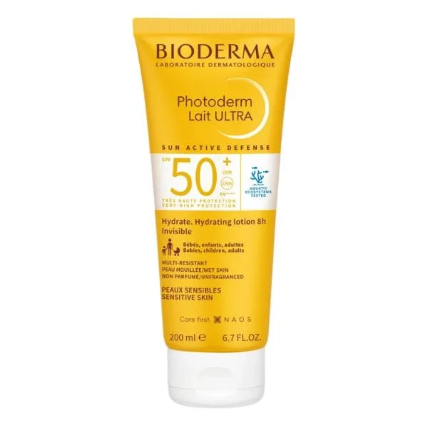Φωτογραφία προϊόντος: Bioderma Photoderm Lait Ultra Αδιάβροχη Αντηλιακή Κρέμα Προσώπου και Σώματος SPF50 200ml