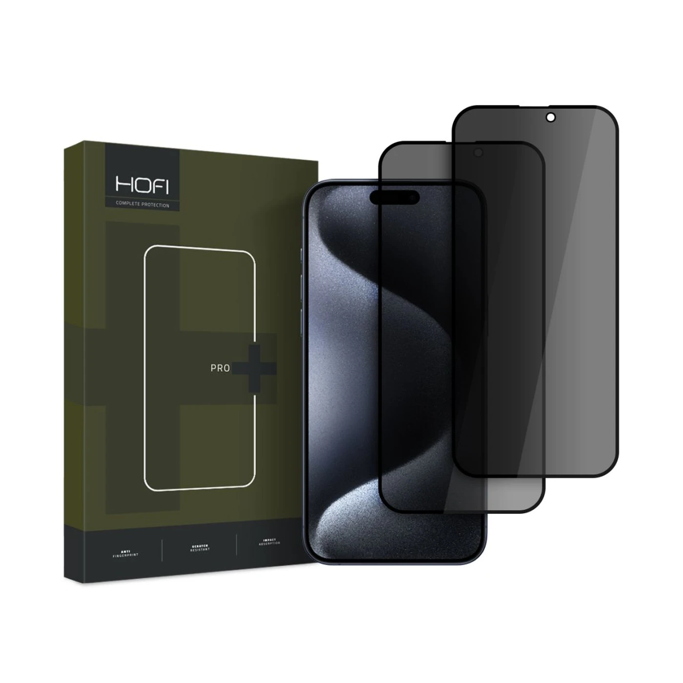 Φωτογραφία προϊόντος: Tempered Glass iPhone 16 Privacy 2τεμ. Hofi