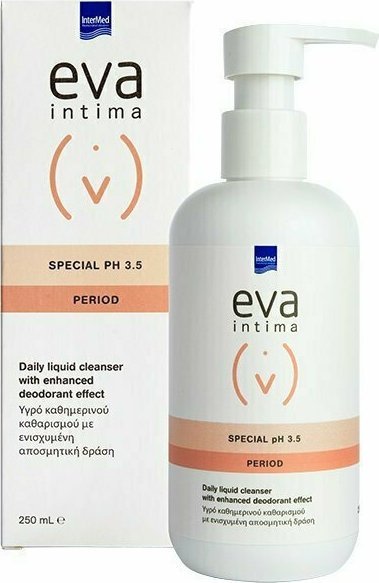Φωτογραφία προϊόντος: INTERMED EVA Intima Special Υγρό Καθημερινού Καθαρισμού Ευαίσθητης Περιοχής με Ενισχυμένη Αποσμητική Δράση, 250ml