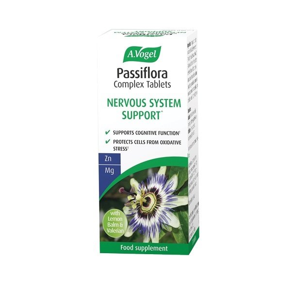 Φωτογραφία προϊόντος: A. Vogel A.Vogel Passiflora Complex Tablex Nervous System Support Συμπλήρωμα Διατροφής με Πασιφλόρα 30 Ταμπλέτες
