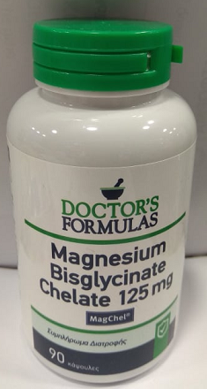 Φωτογραφία προϊόντος: Doctors Formulas Doctor's Formulas Magnesium Bisglycinate Chelate 125mg Συμπλήρωμα Διατροφής, 90caps