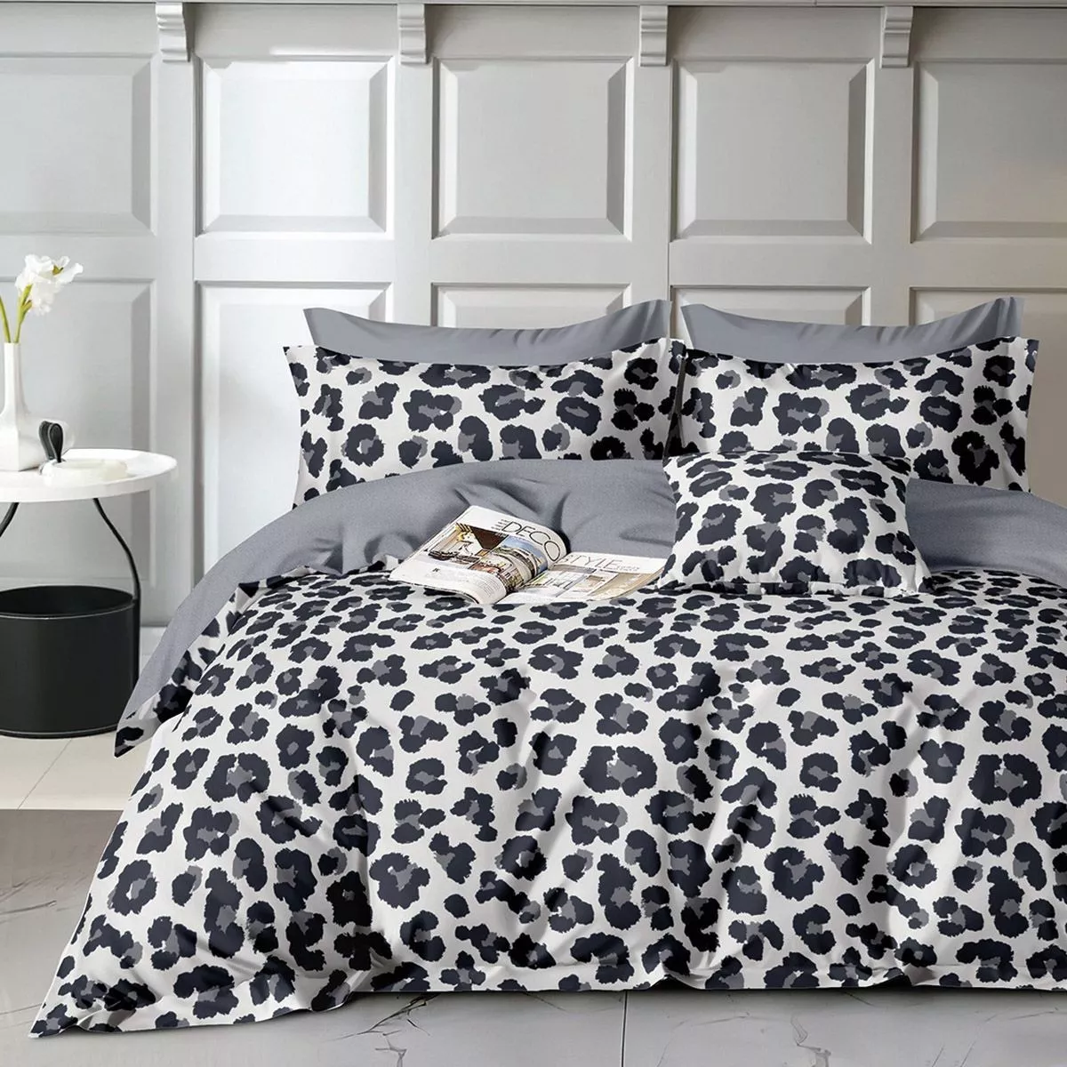 Φωτογραφία προϊόντος: Beauty Home Σετ κουβερλί υπέρδιπλο Art 12272 Alice 220x240 Γκρι