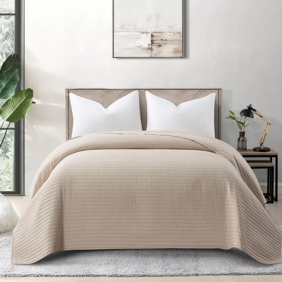 Φωτογραφία προϊόντος: Beauty Home Κουβερλί υπέρδιπλο Ultra Art 12555 240x240 Εκρού