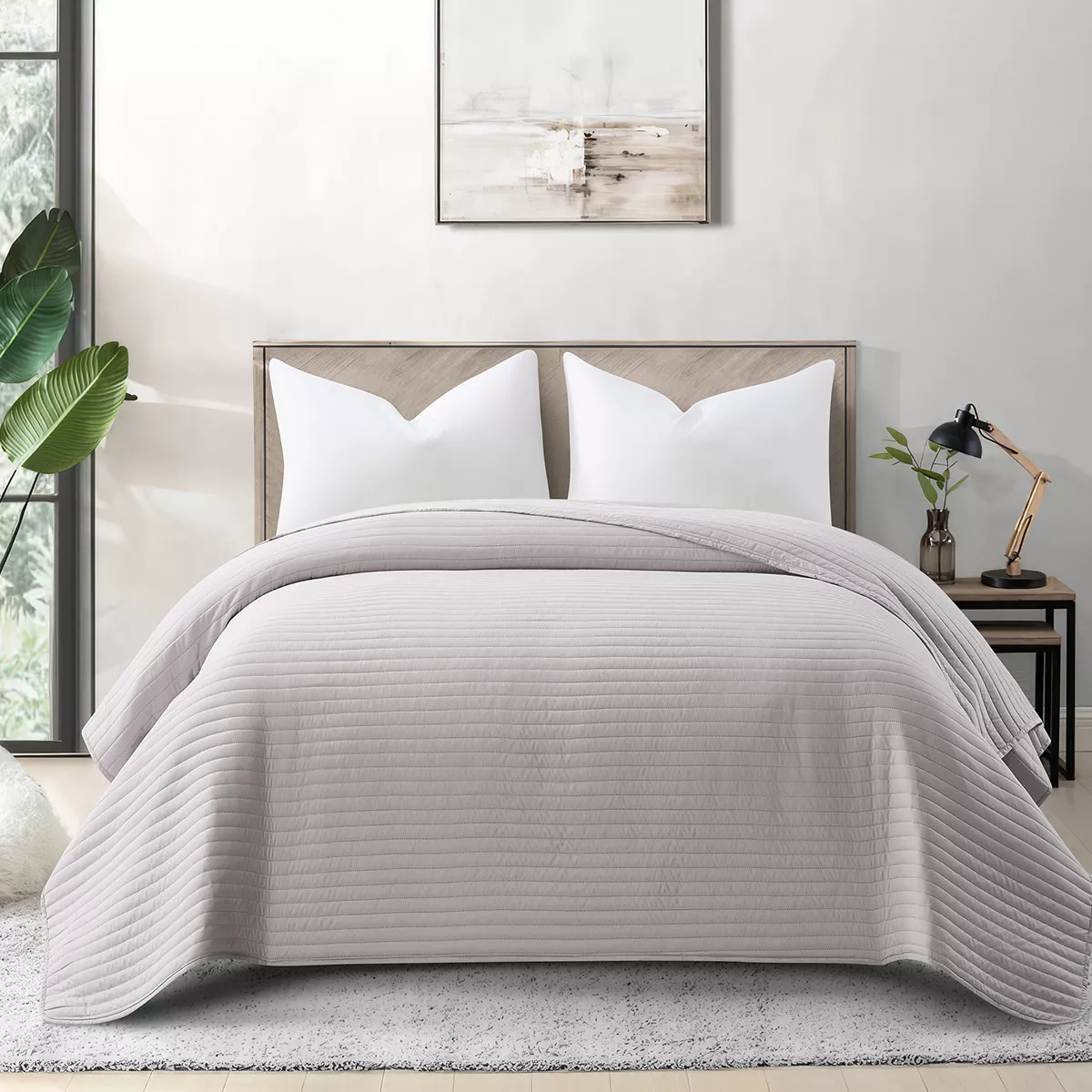 Φωτογραφία προϊόντος: Beauty Home Κουβερλί υπέρδιπλο Ultra Art 12555 240x240 Γκρι