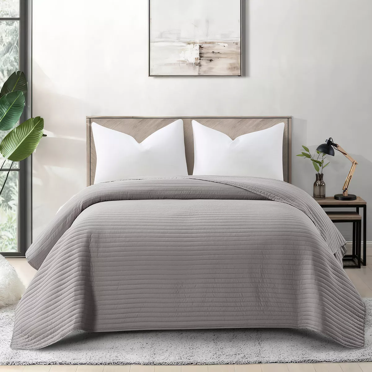 Φωτογραφία προϊόντος: Beauty Home Κουβερλί υπέρδιπλο Ultra Art 12555 240x240 Ανθρακί