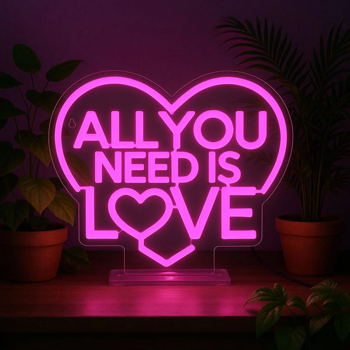 Φωτογραφία προϊόντος: LEGAMI NEON-EFFECT LED SIGN - IT S A SIGN - ALL YOU NEED IS LOVE ΠΙΝΑΚΙΔΑ ΦΩΤΙΣΜΟΥ ΝΕΟΝ