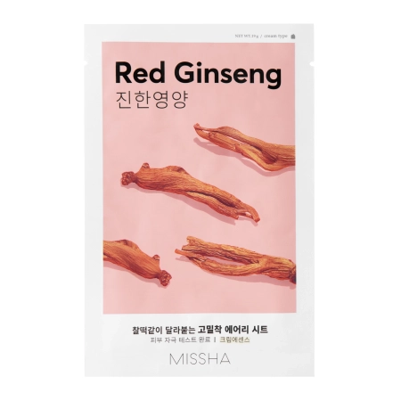 Φωτογραφία προϊόντος: ΟΕΜ MISSHA Airy Fit Sheet Mask Red Ginseng Mάσκα Προσώπου για Ενυδάτωση + Αναζωογόνηση 1τεμ