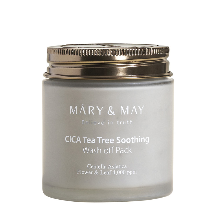 Φωτογραφία προϊόντος: ΟΕΜ MARY+MAY Cica Tea Tree Soothing Wash Off Pack Κρεμώδης Μάσκα Προσώπου με Άργιλο 125g