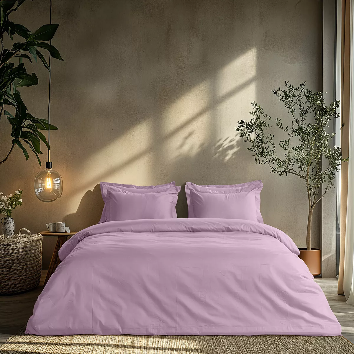 Φωτογραφία προϊόντος: Beauty Home Σετ παπλωματοθήκη υπέρδιπλη Art 1700 Harmony 230x250 Λιλά