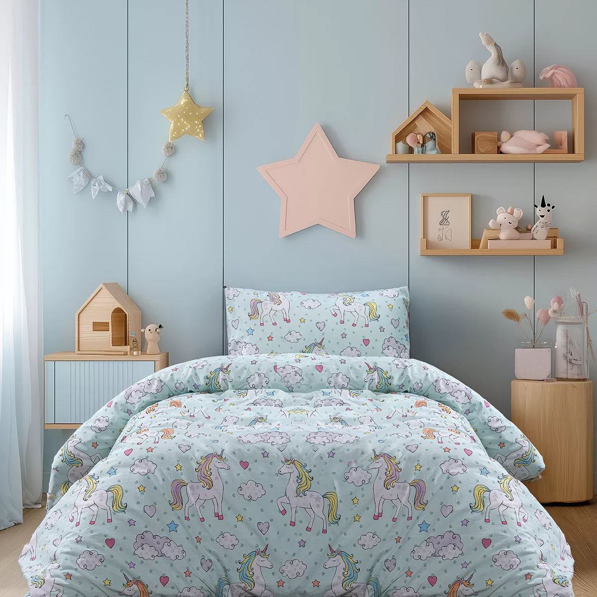 Φωτογραφία προϊόντος: Beauty Home Σετ σεντόνια μονά Candy Art 6327 170x265 Μέντα