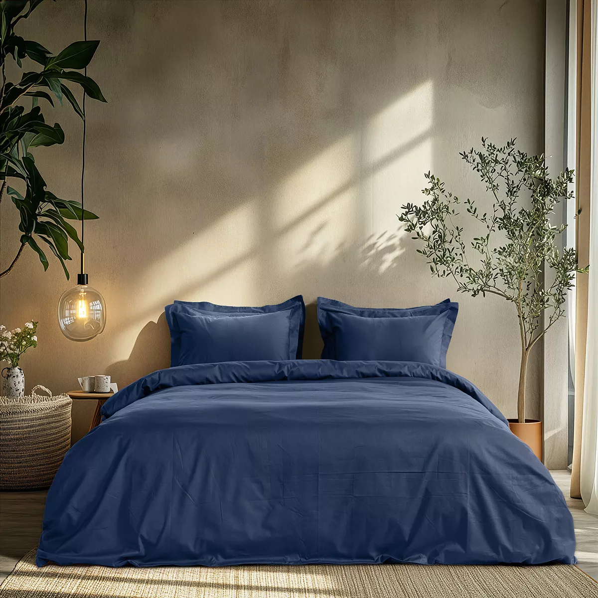 Φωτογραφία προϊόντος: Beauty Home Σετ σεντόνια διπλά Art 1700 Harmony 200x270 Μπλε