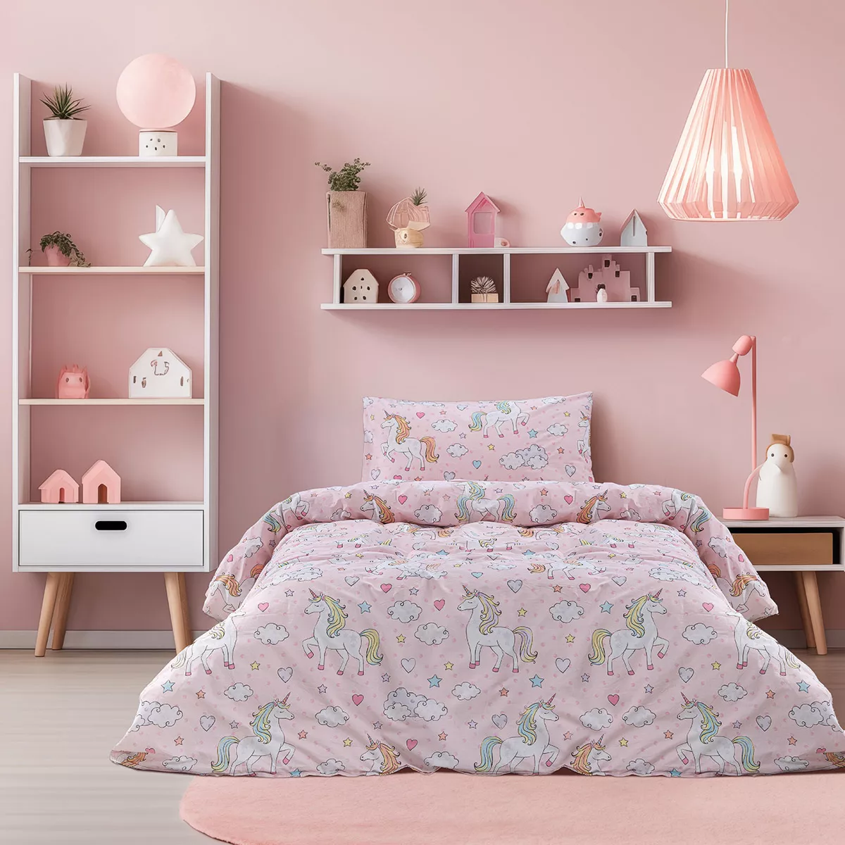 Φωτογραφία προϊόντος: Beauty Home Σετ πάπλωμα μονό Candy Art 6328 160x230 Ροζ