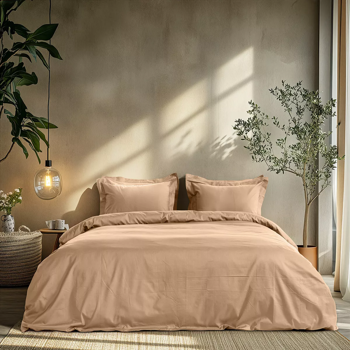 Φωτογραφία προϊόντος: Beauty Home Σετ σεντόνια διπλά Art 1700 Harmony 200x270 Άμμου
