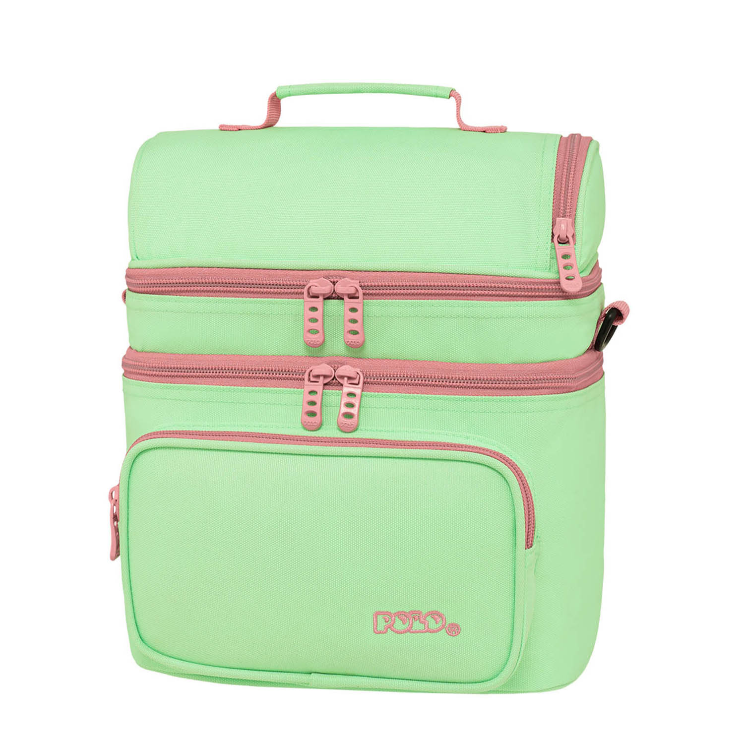 Φωτογραφία προϊόντος: POLO ΤΣΑΝΤΑ ΦΑΓΗΤΟΥ DOUBLE COOLER PISTACHIO/PINK-ΦΙΣΤΙΚΙ/ΡΟΖ