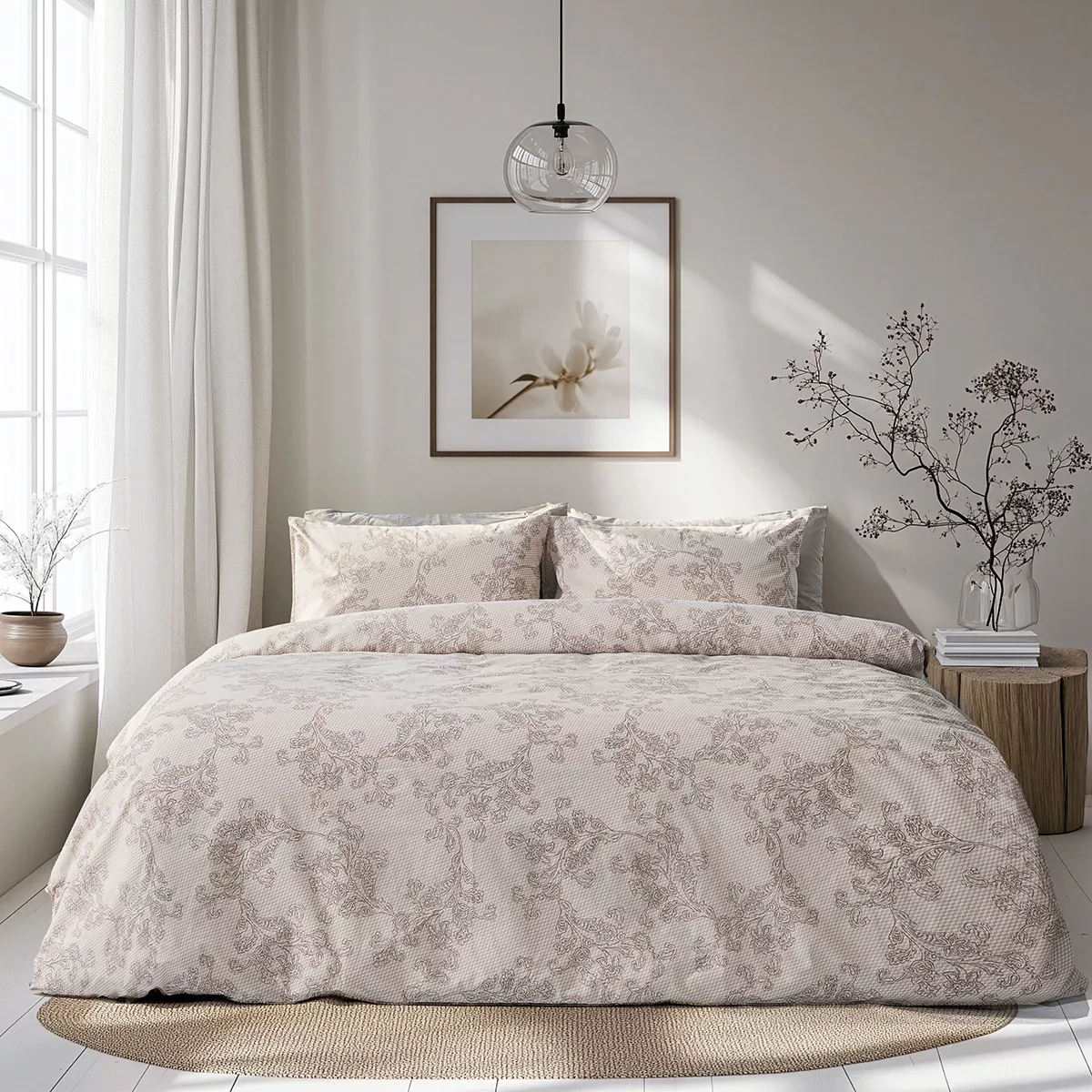 Φωτογραφία προϊόντος: Beauty Home Σετ κουβερλί υπέρδιπλο Moments Αrt 12570 220x240 Μπεζ